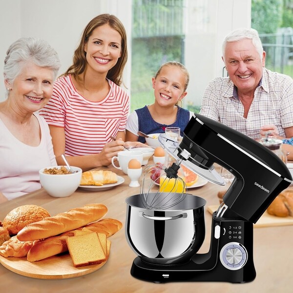 8.5 QT Stand Mixer, 660W 6+P Speed Electric Stand Mixer, Tilt